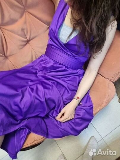 Платье цвет электрик 42