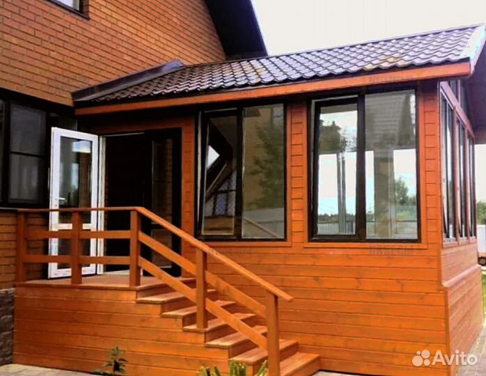 Остекление крыльца теплое.Рассрочка