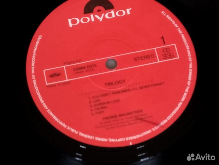 Yngwie J. Malmsteen – Trilogy, 28MM 0515, Japan EX