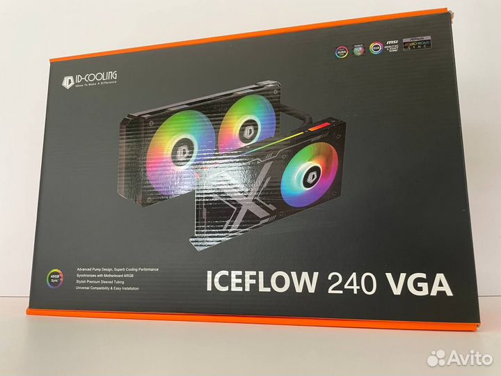 Сво для GPU ID-Cooling iceflow 240 VGA Black/argb