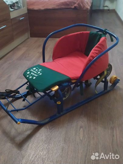Детские санки с колесами