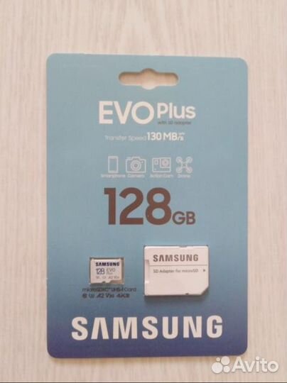 Карта памяти microSD Samsung 128Гб