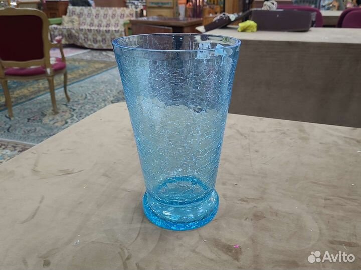 Ваза цветное стекло. 22 см