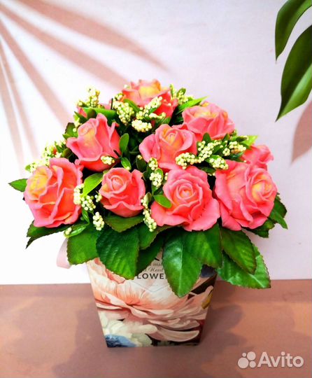 Букет подснежников из мыла ручной работы