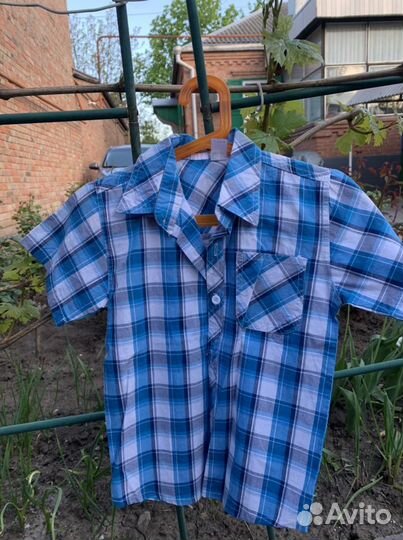 Рубашка с коротким рукавом, 122 см