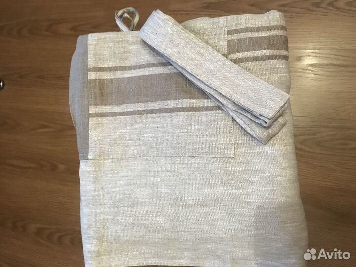 Халат мужской; комплект евро льняного белья