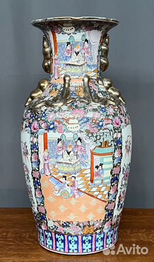 Ваза. Ручная роспись. Китай. Начало 20-го века