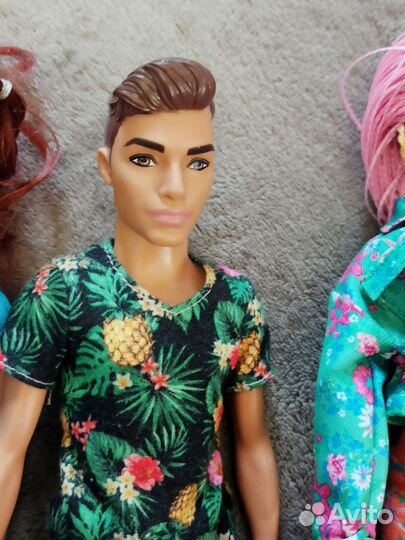 Лот кукол барби шарнирная Кен фашионистас семья