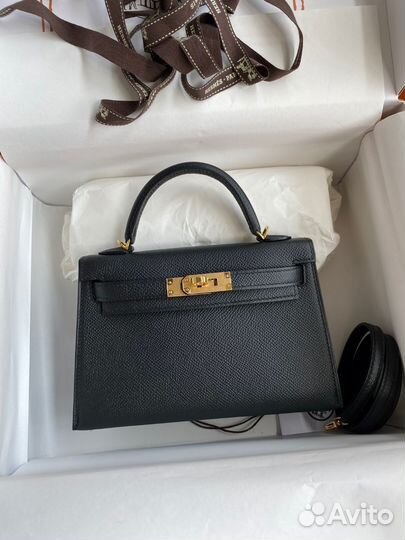 Сумка hermes kelly mini кожа hass