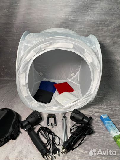 Лайтбокс для фото 40 см + свет + штатив + сумка