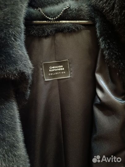 Шуба из эко меха с капюшоном 48-50