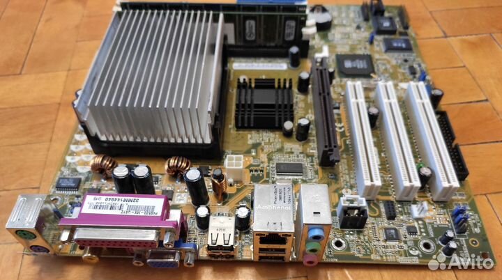 Процессор intel seleron с мат. платой и памятью