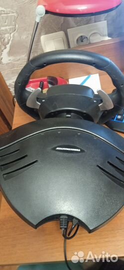 Игровой руль с педалями для приставки