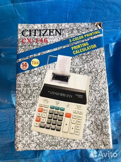 Калькулятор с печатью Citizen CX-146 CE