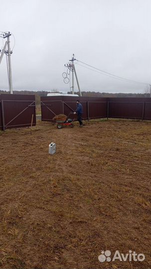 Планировка участка фрезой