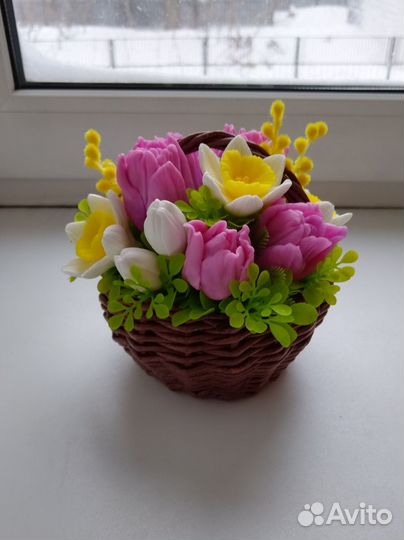 Букет из мыла к 8 марта