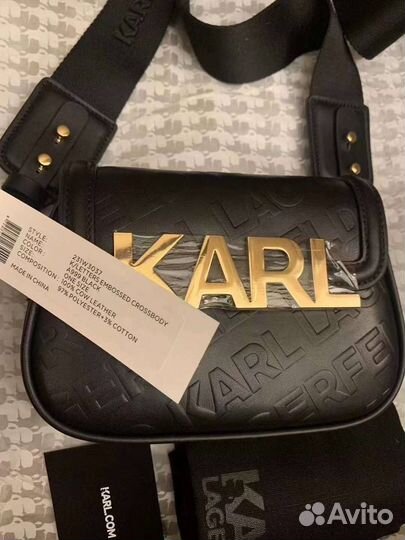 Новая кожаная сумка karl lagerfeld оригинал