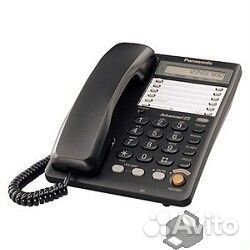 Panasonic KX-TS2365RUB (черный) 16-зн жкд, однокно