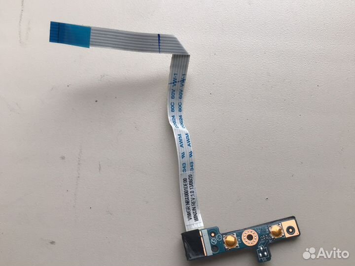 Плата кнопки включения с шлейфом для lenovo g500