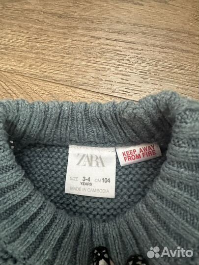 Джемпер для девочки zara kids