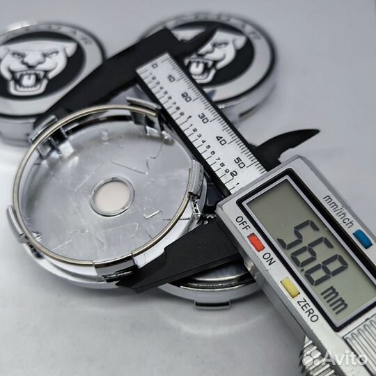 4шт Jaguar колпаки для литых дисков 60мм