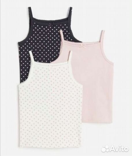 Майка H&M детская George в рубчик единорог