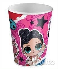 Стаканы набор LOL Surprice, бумажные, высота 10 см