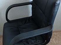 Офисное кожаное кресло brabix
