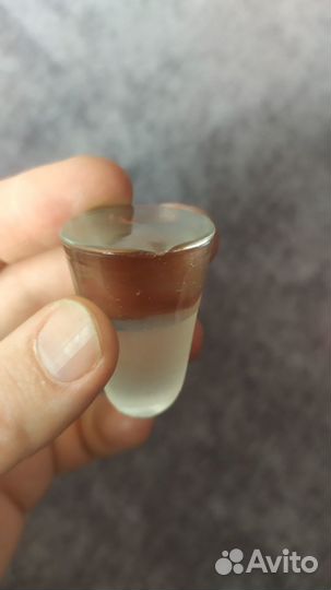 Штоф зеленое матовое стекло позолота СССР 1960-е