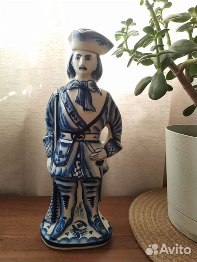 Штоф гжель Пётр Первый