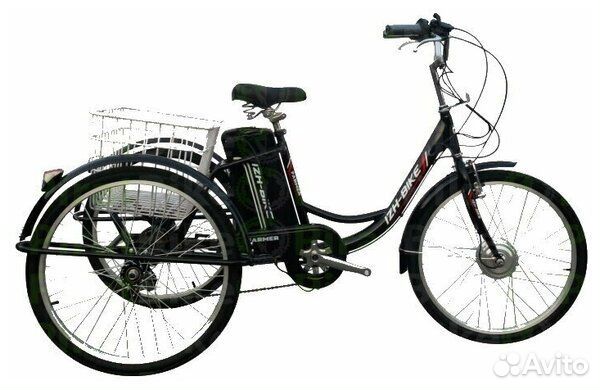 Трехколесный электровелосипед для взрослых