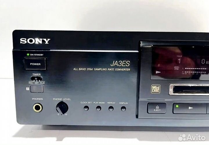 Дека минидисковая Sony MDS JA 3ES / Jаpan / Пульт