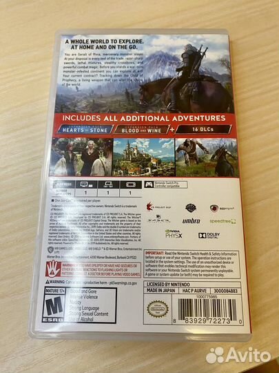 Ведьмак 3 Дикая охота для Nintendo switch