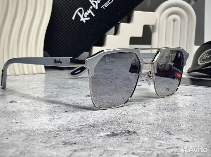 Очки Ray Ban Clubmaster зеркальные
