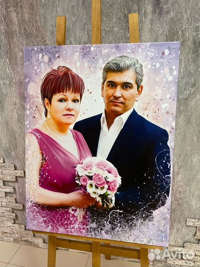Портрет на холсте по фото