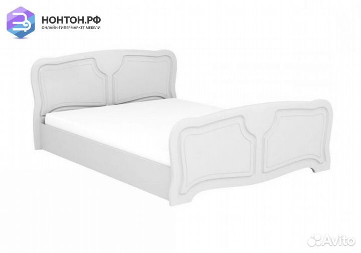 Кровать Натали белый глянец
