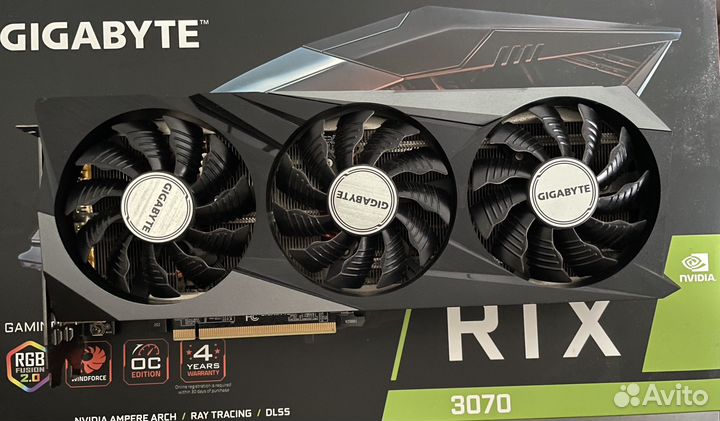 Видеокарта RTX 3070 Gigabyte