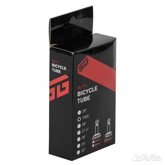 Камера велосипедная STG, бутил,700сх28/35с велонип