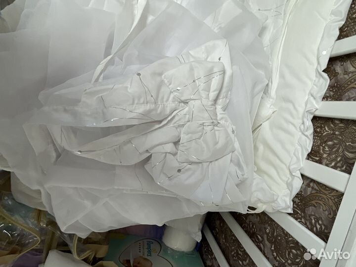 Бортики и балдахин в кроватку