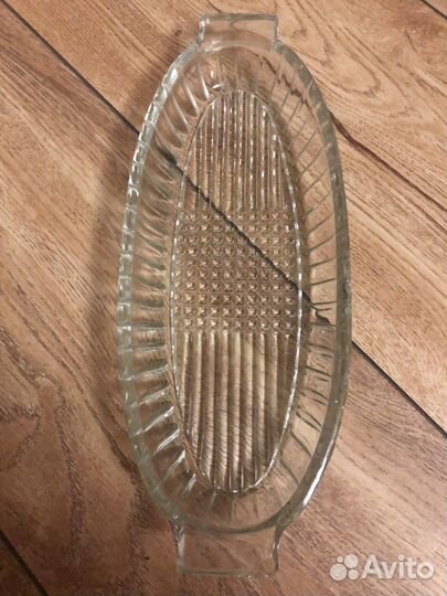 Селедочница СССР стеклянная