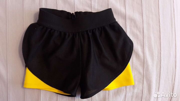 Шорты гимнастические двойные