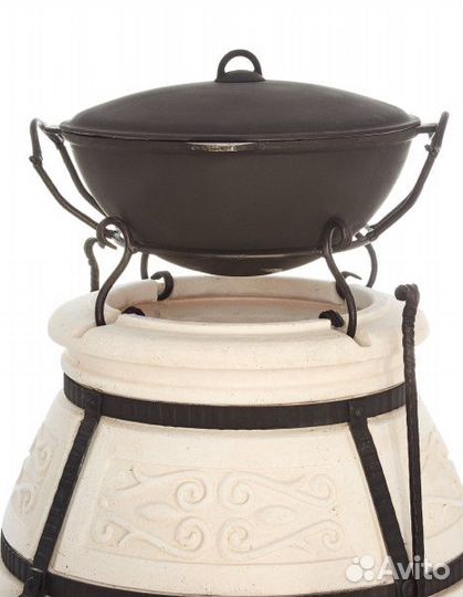 Чугунный казан, подставка и сумка