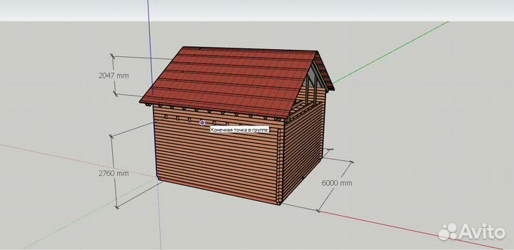 Дом из бруса 6 на 6 150*150*6000мм