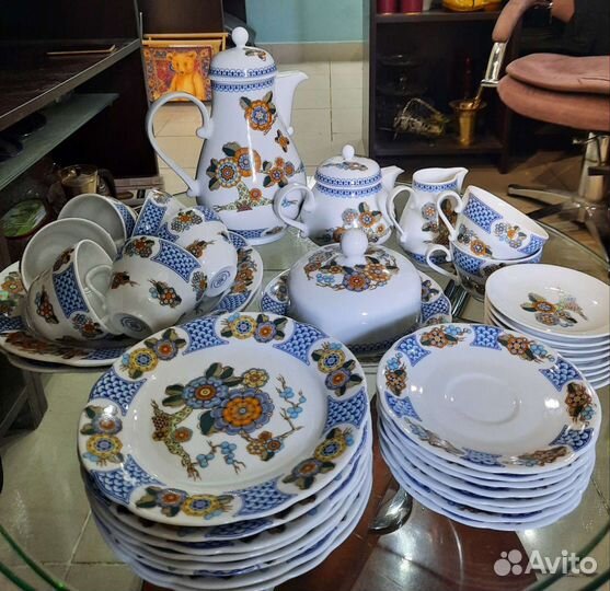 Чайный сервиз 8 персон Kahla 1970-e ГДР