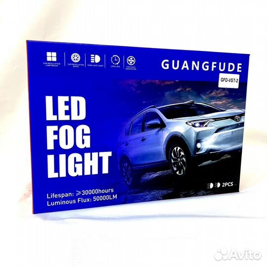LED линзы в птф Vesta, Granta FL, Renault, Focus