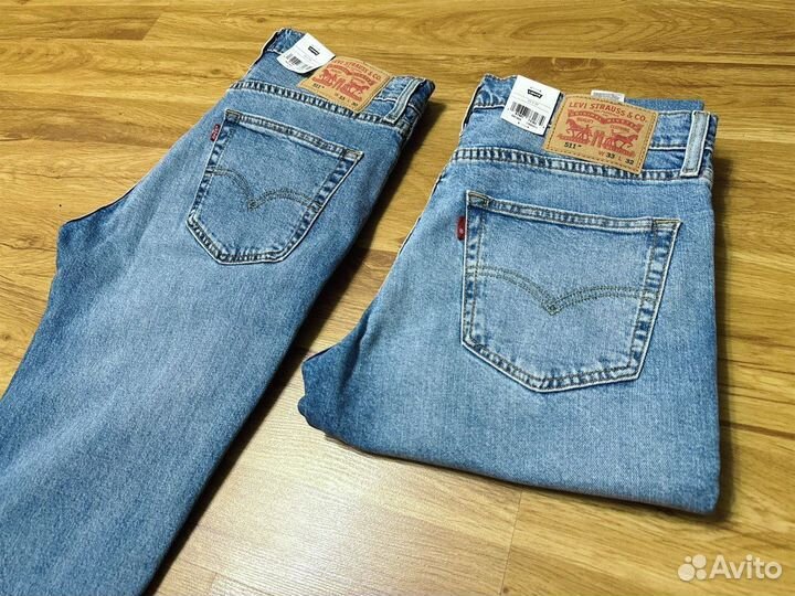 Летние Джинсы levis 511 slim оригинал