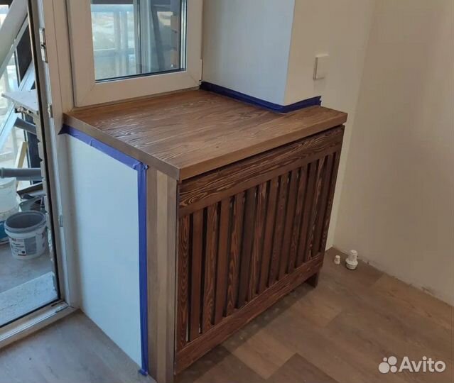 Подоконник деревянный из массива