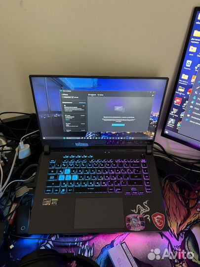 Ноутбук asus rog strix g15 rtx 3080 r9 6000