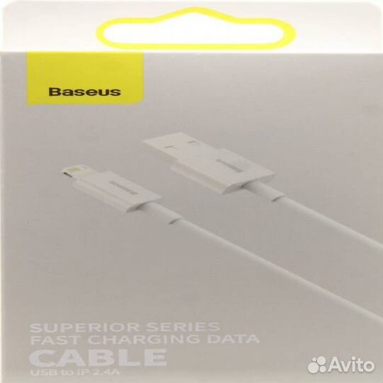 USB Кабель для Apple/iPhone Baseus Cafule calys-B02 Белый