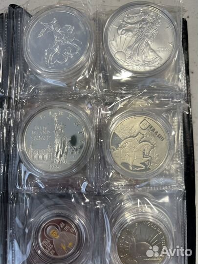 Инвестиционные монеты серебро СССР, России и мира